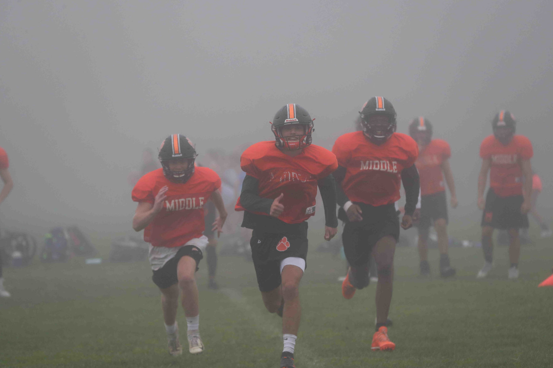 Middle Township High School football practice
